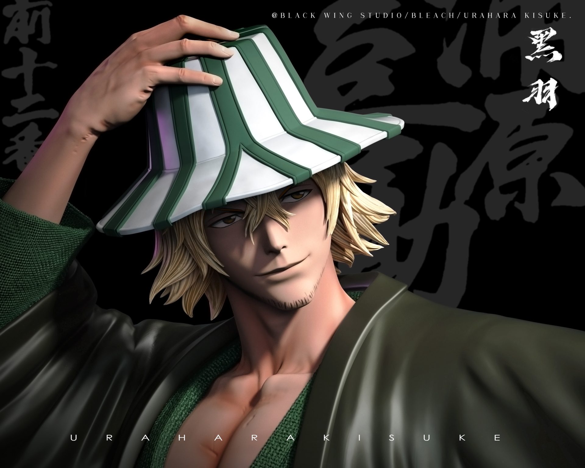 Black wing Studio 1/6 Urohara Kisuke Statue GK Resin PREORDER Toy Okoku
