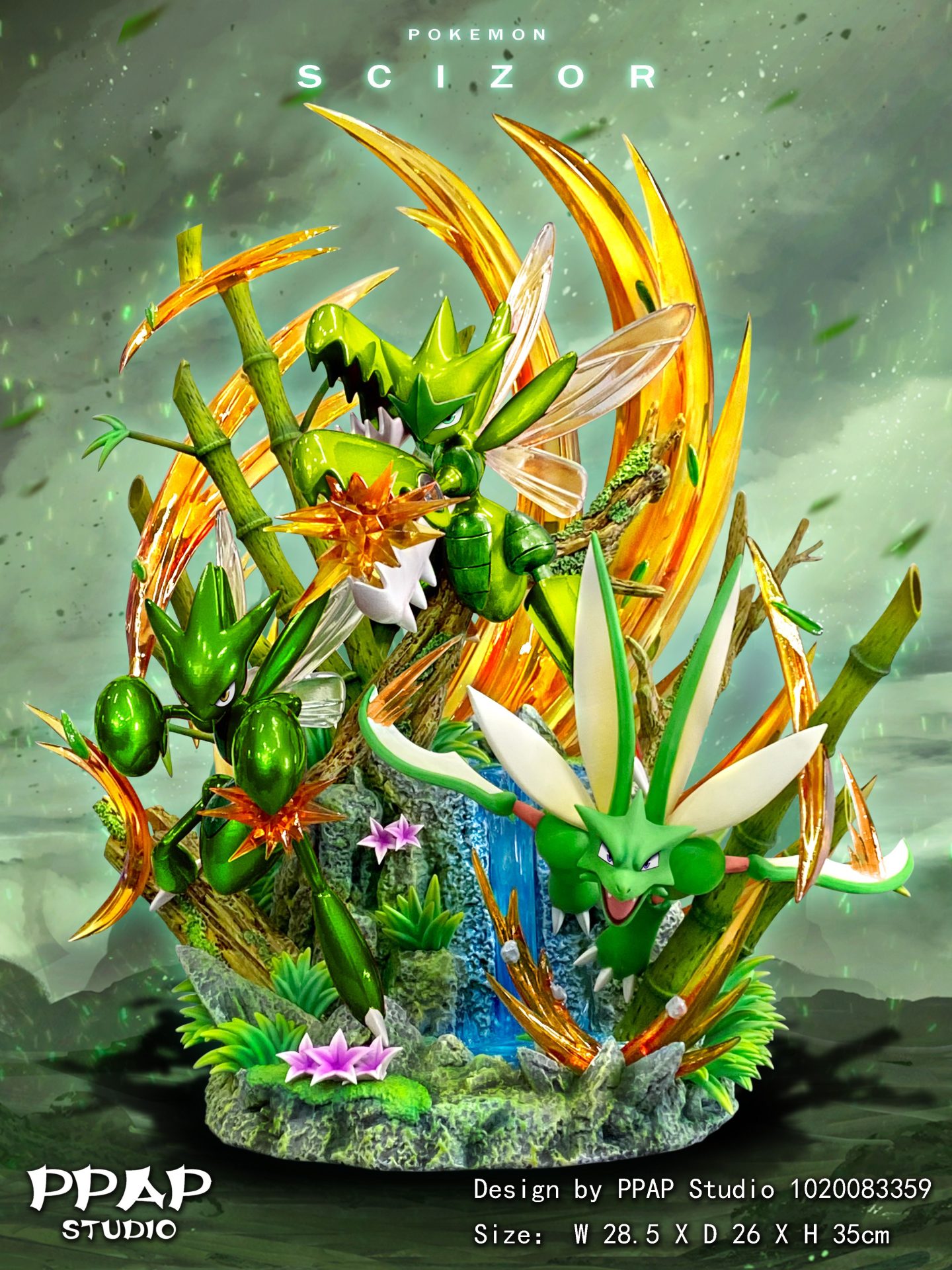 PPAP Studio Pokemon Scizor Evolution Series GK Resin Statue PREORDER