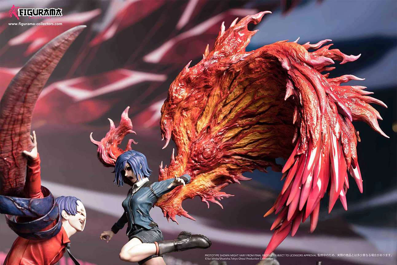 Figurama Tokyo Ghoul Licensed 1/6 Touka vs Tsukiyama Resin