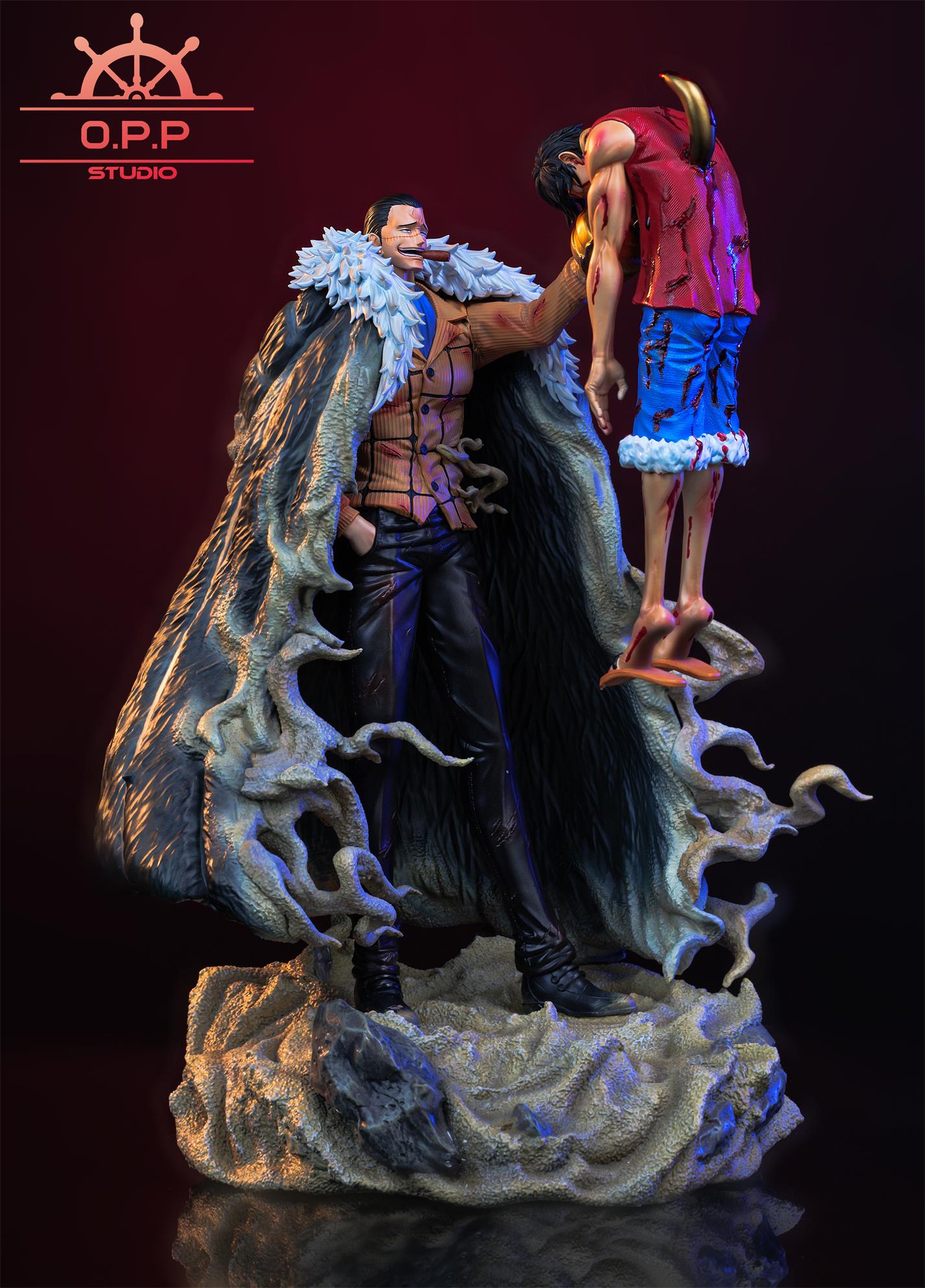 OPP Studio Luffy vs Crocodile GK Resin Statue PREORDER Toy Okoku