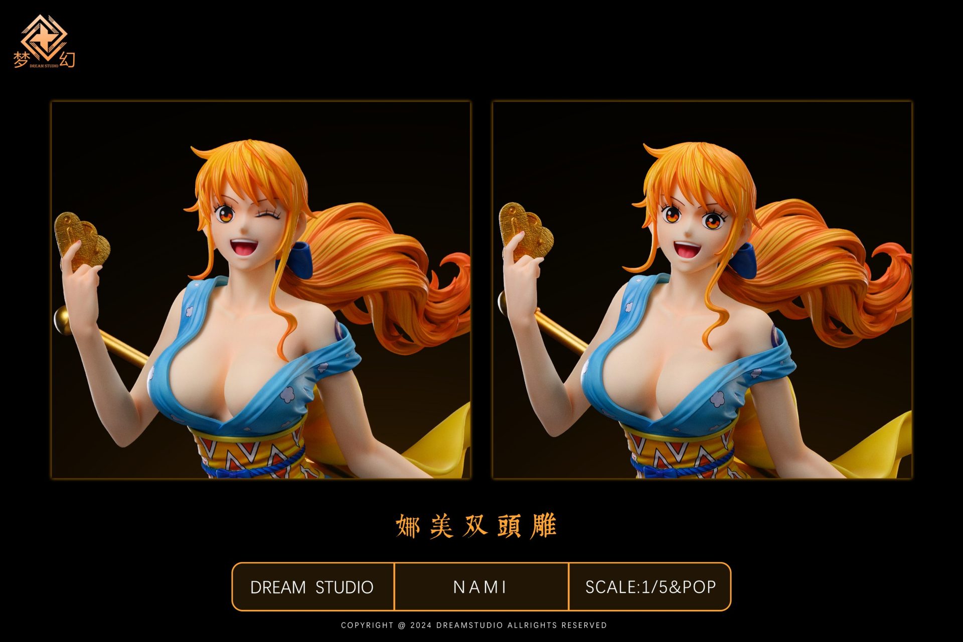 Dream Studio POP & 1/5 Scale OP Nami GK Resin Statue