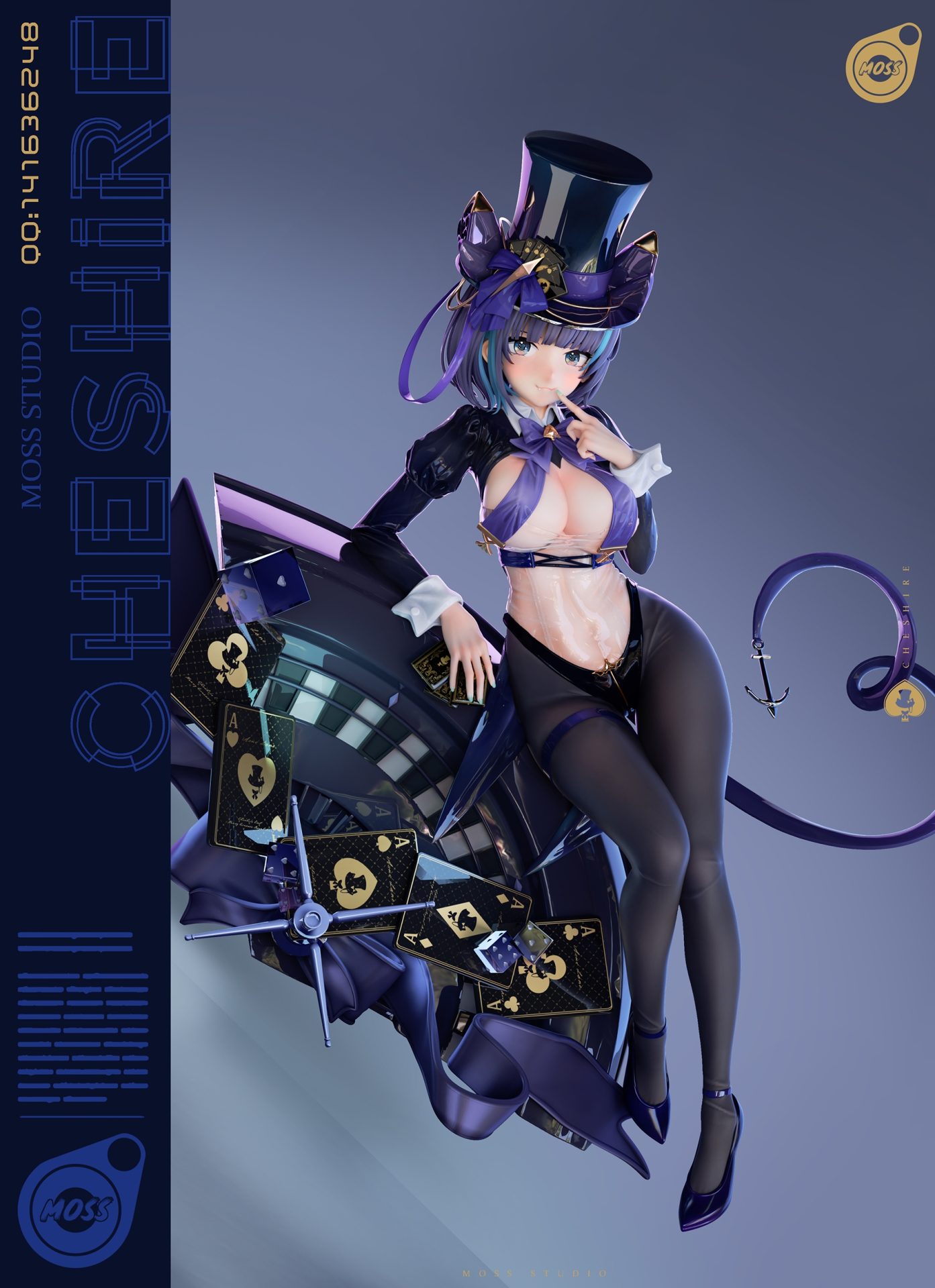 MOSS STUDIO チェシャー　1／6スタチュー MOSS Studio 1/6 Scale Azur Lane Cheshire GK Resin Statue