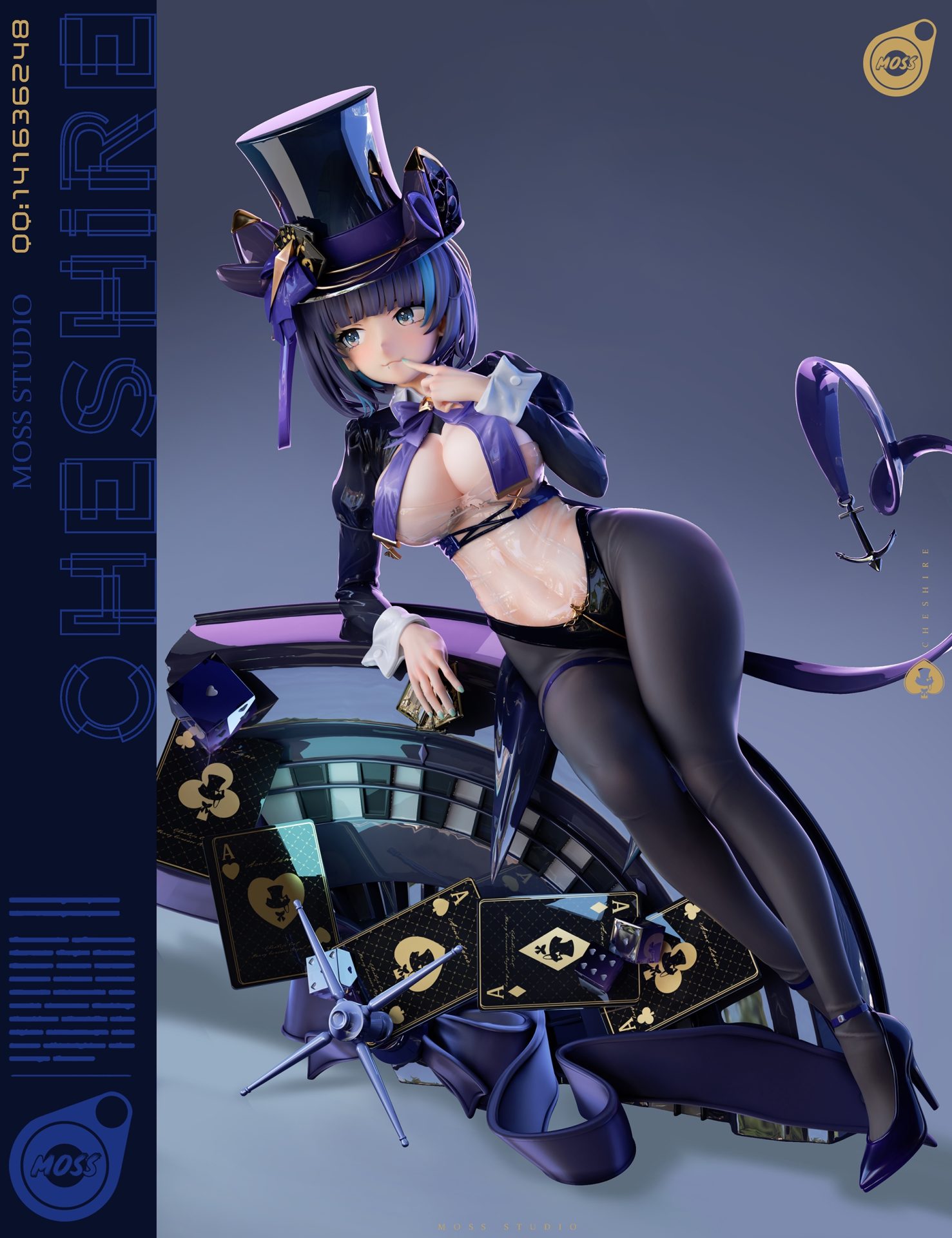 MOSS STUDIO チェシャー　1／6スタチュー MOSS Studio 1/6 Scale Azur Lane Cheshire GK Resin Statue PREORDER
