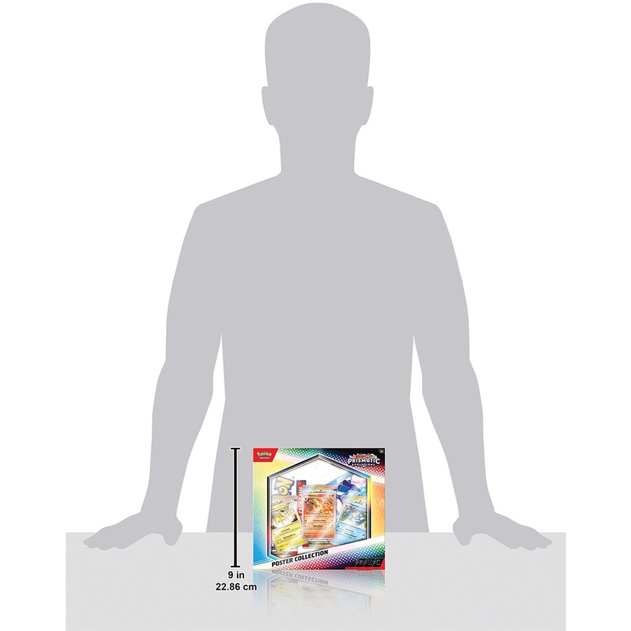pokemon tcg Scarlet & Violet Prismatic Evolutions Poster Collection scale