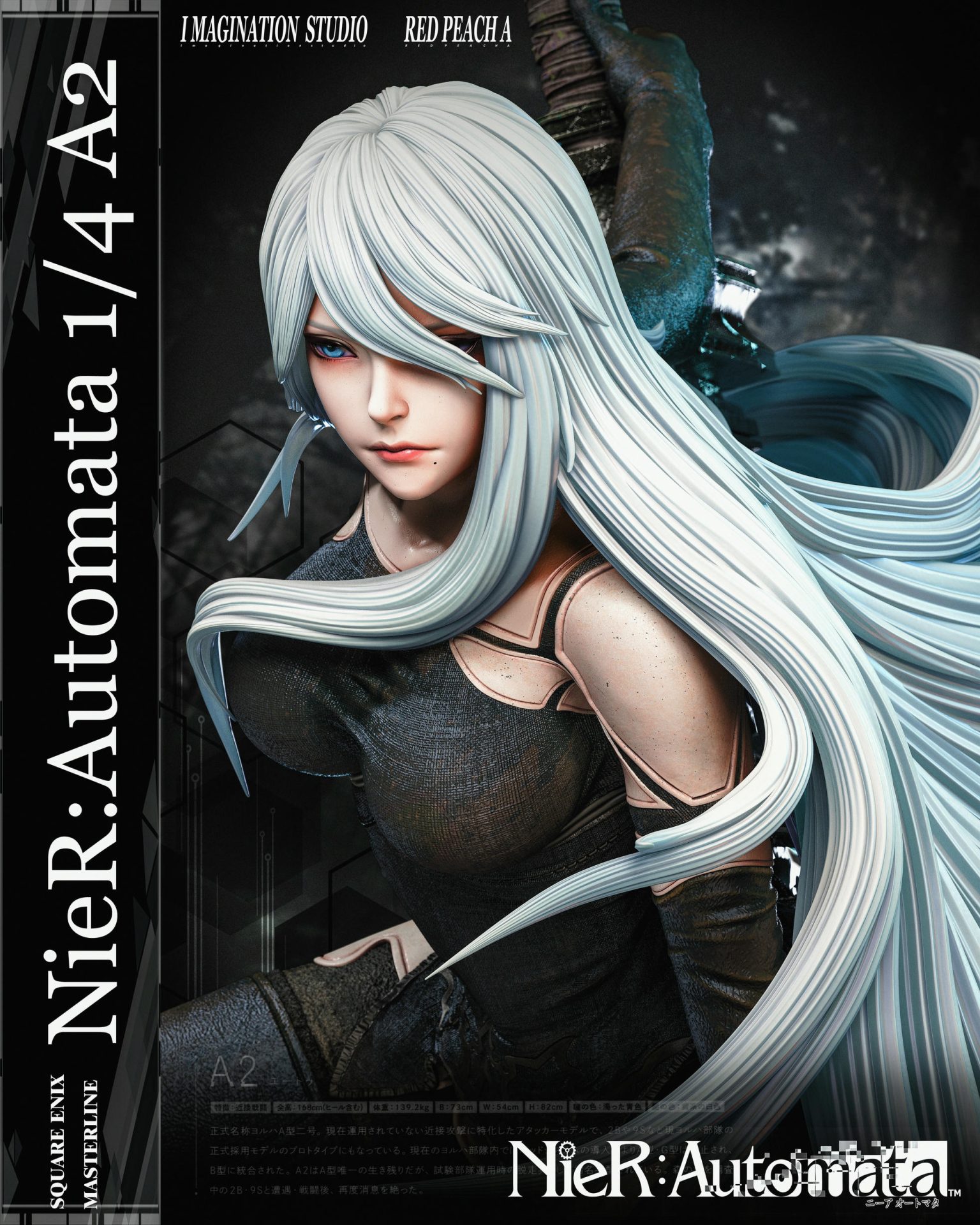 NieR: Automata 2B Resin Statue | Action Pose - PREORDER