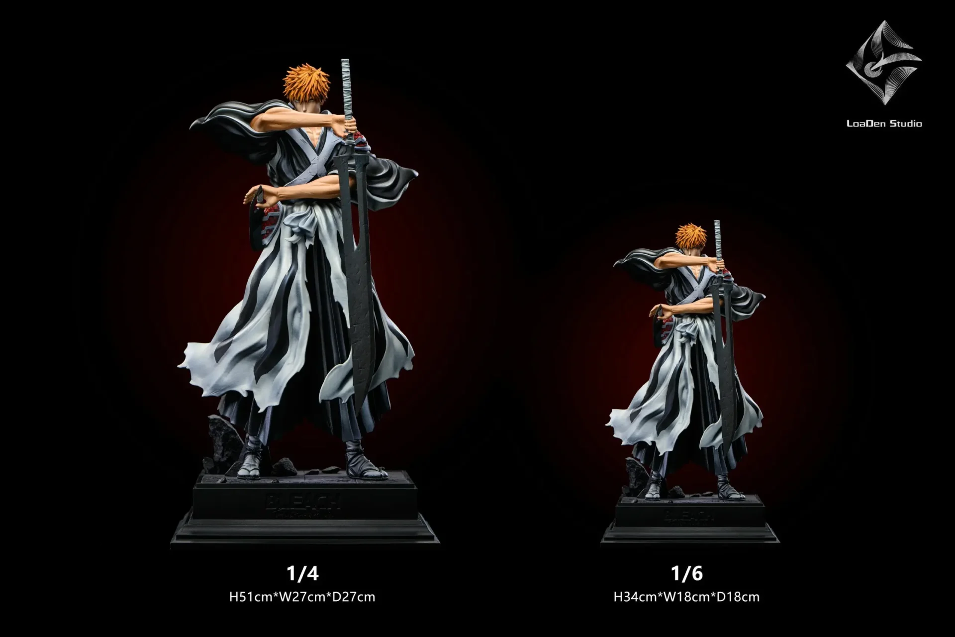 Rai-kun LoaDen Studio 1/6 & 1/4 Scale Kurosaku Ishigo Resin Statue