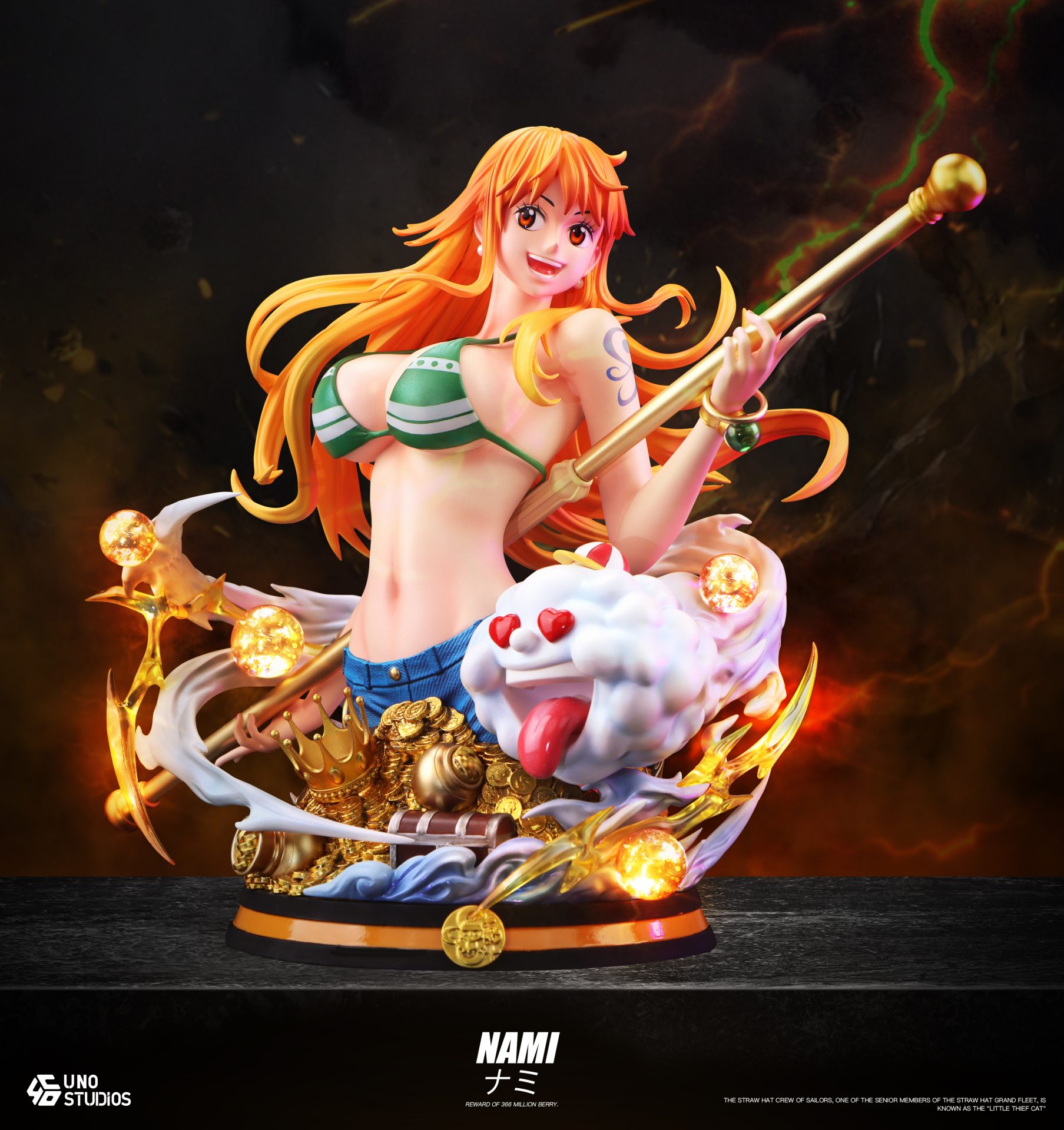 ライダーUnoーStudioナミ UNO Studio 1/4 Scale OP NAMI Resin Statue PREORDER - Toy Okoku