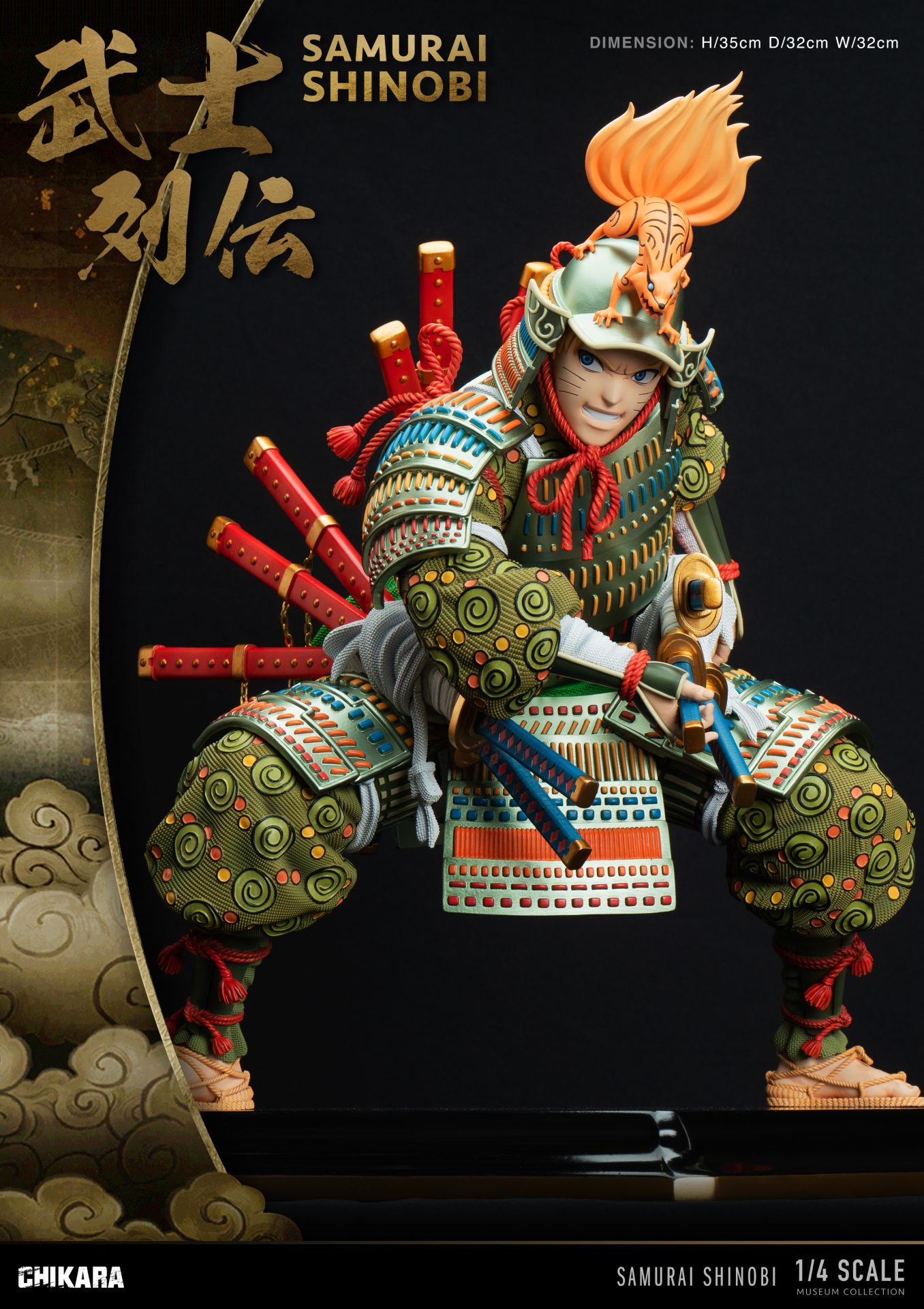 Chikara Studio 1/4 Scale Nine tail Samurai Resin Statue PREORDER