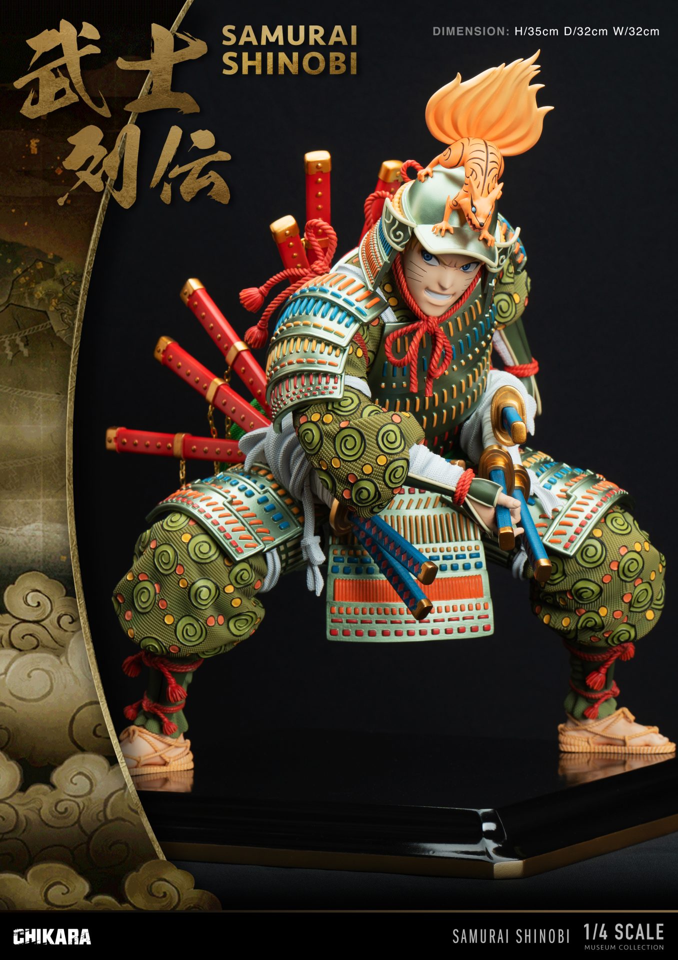 Chikara Studio 1/4 Scale Nine tail Samurai Resin Statue PREORDER