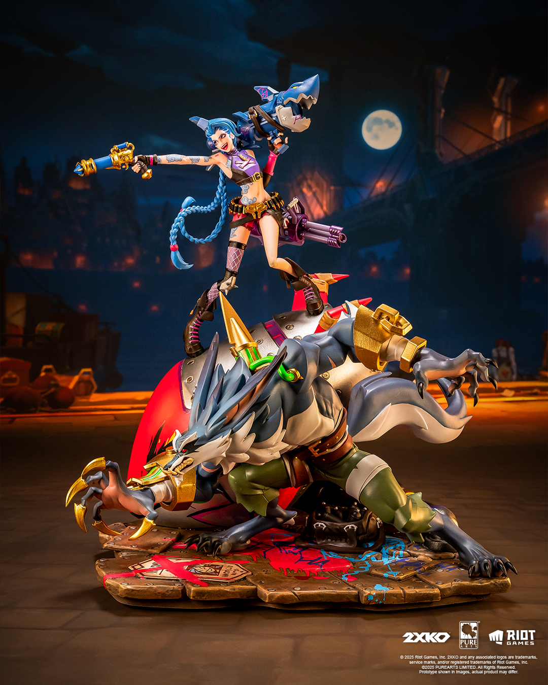 Pure Arts Studio 1/10 Scale 2XKO Jinx & Warwick Resin Statue